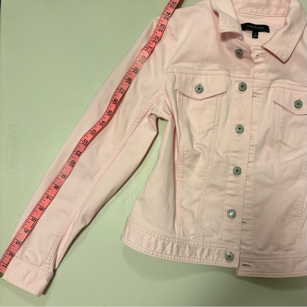 Talbots Light Pink Denim Jacket - Picture 6 of 8